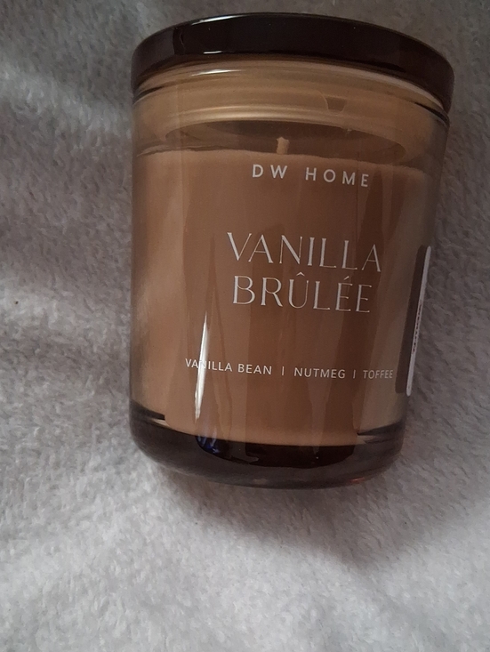 DW Home Other - DW Home Vanilla Brûlée Candle - Amber Beige Glass